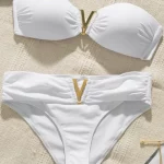 Livia - Triangle Bikini with Handmade Crochet Details