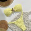 Elena – Bandeau Bikini with Ocean-Inspired Colors